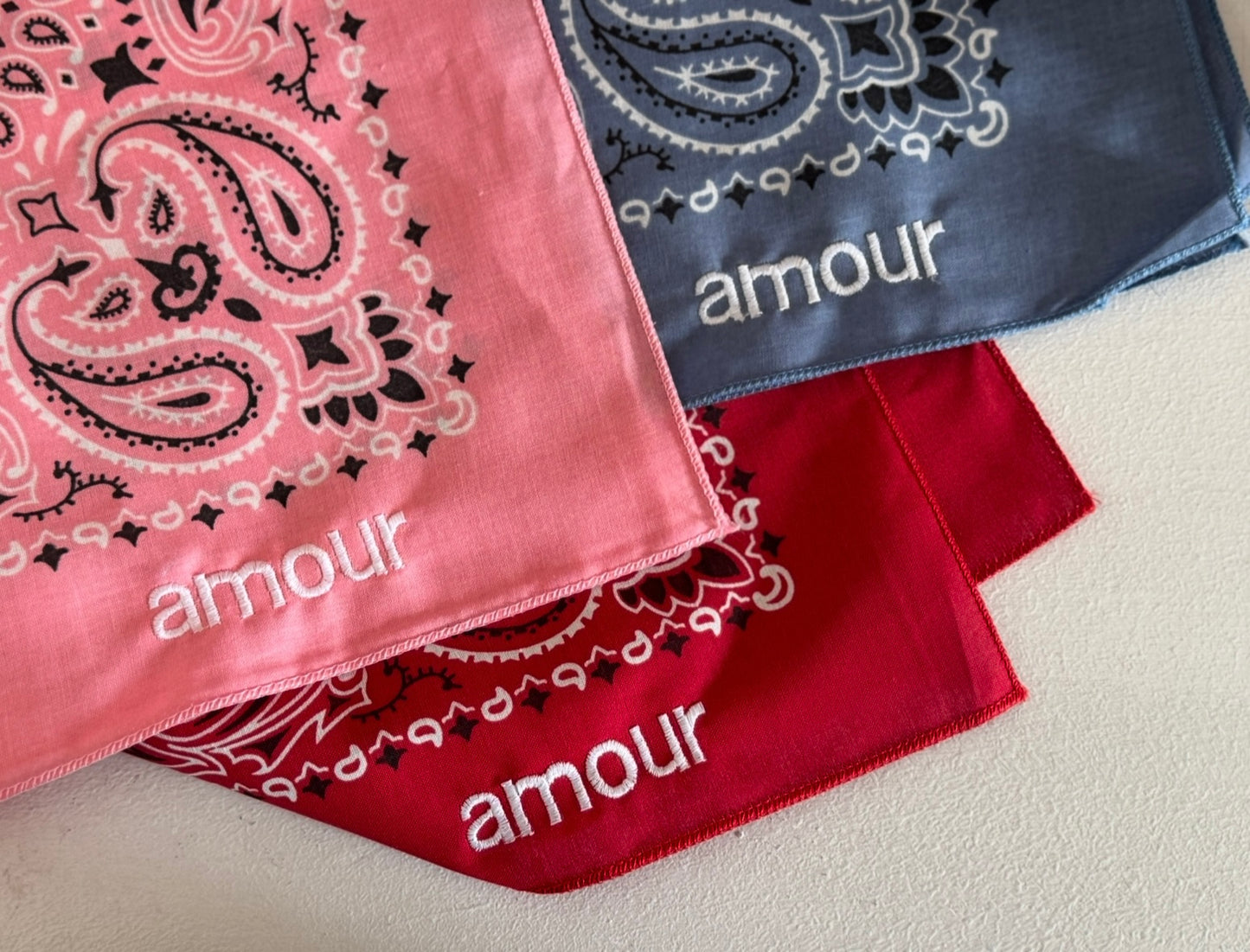 Bandana bleu chambray - personnalisé