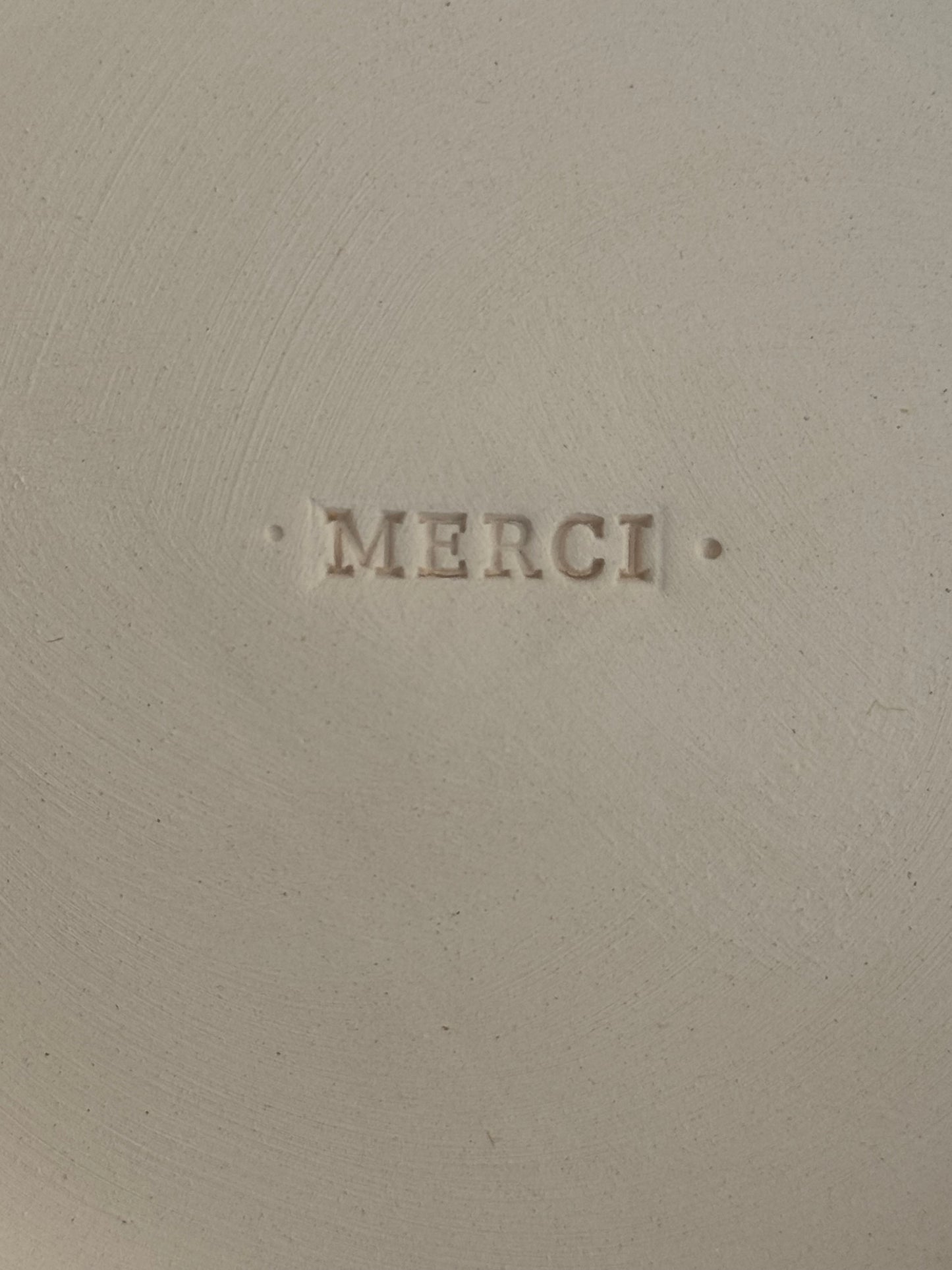 Coupelle en céramique MERCI