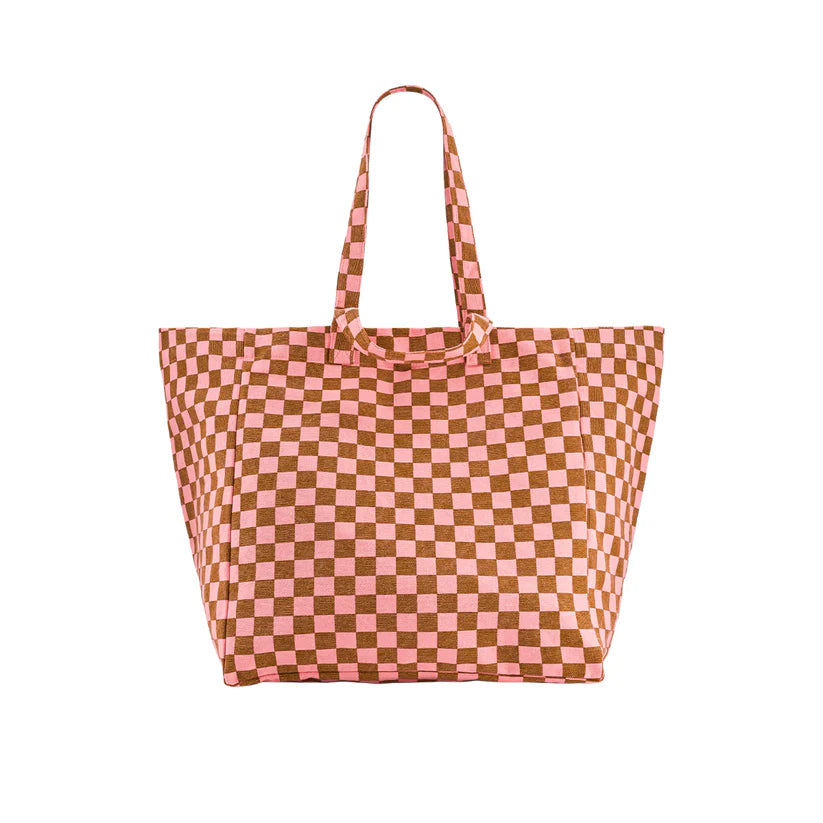 Sac cabas Elisa - damier strawberry