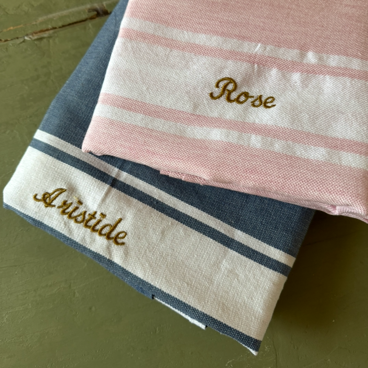 FOUTA classique - bleu jeans - personnalisable