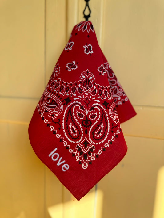 Bandana rouge LOVE