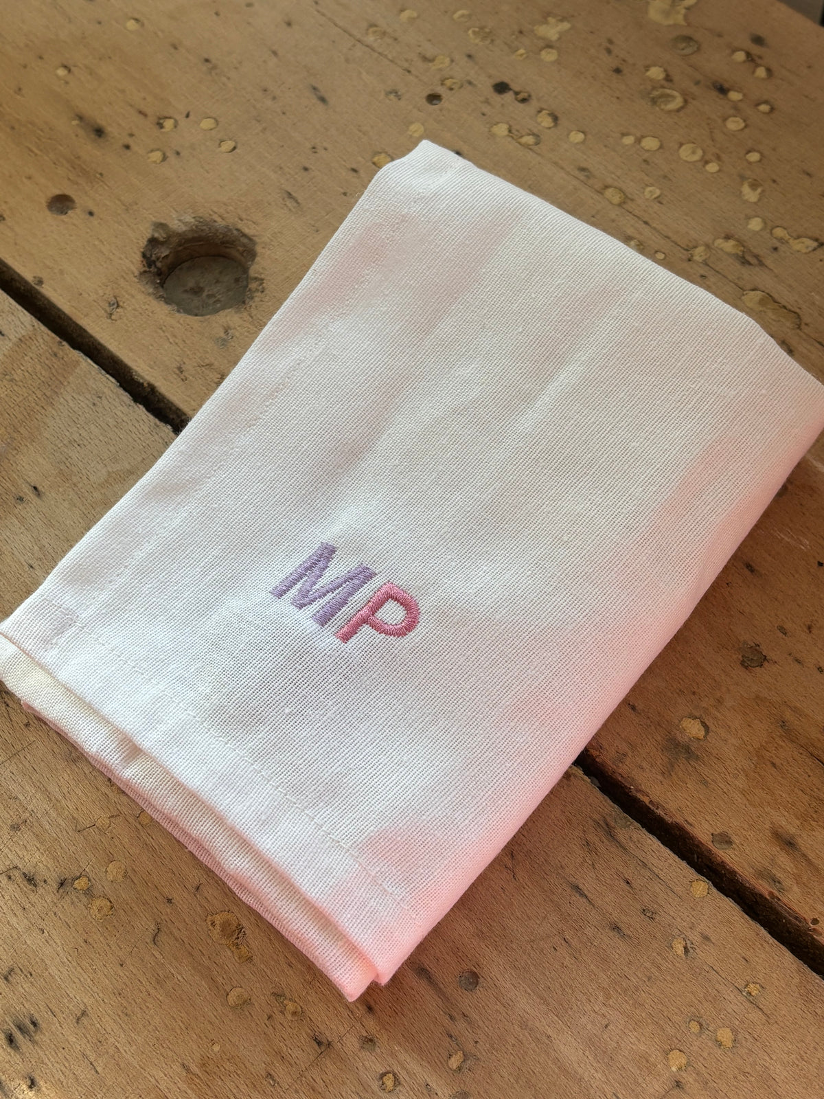 Serviette de table coton lin - personnalisée