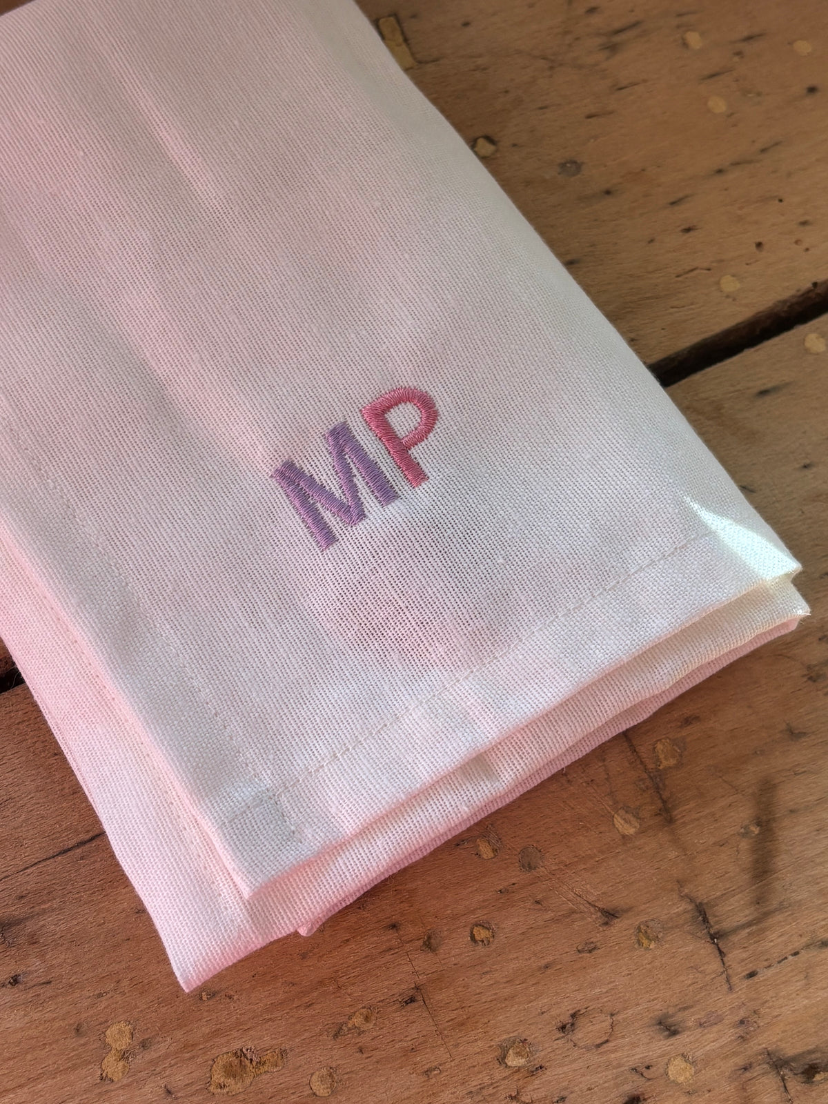 Serviette de table coton lin - personnalisée